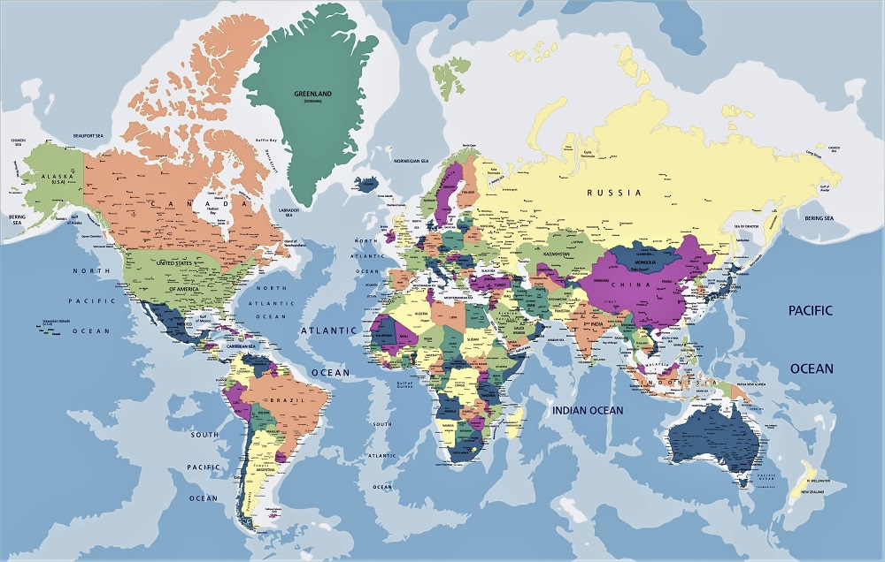 Mapas Del Mundo 2019 Más De 200 Imágenes Para Imprimir