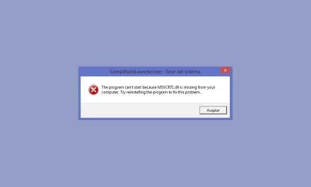 Cómo solucionar el error Falta archivo MSVCR71.dll en Windows 10