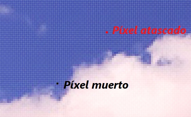 pixel muerto vs atascado