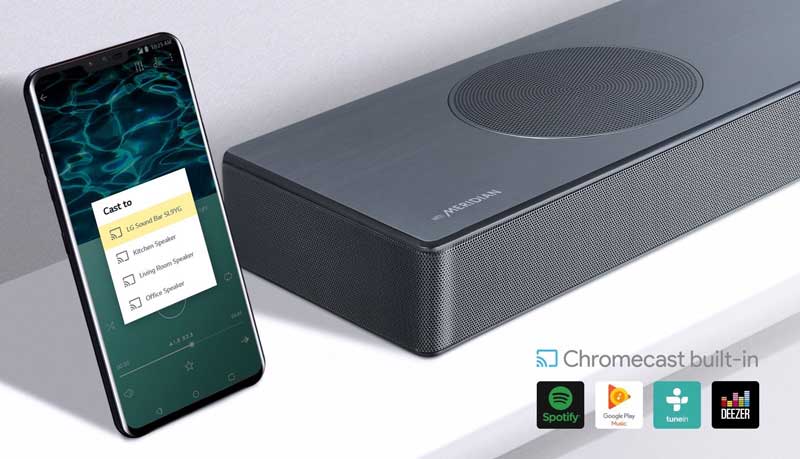 LG SL9YG, Dolby Atmos y mucha potencia en una barra de sonido compacta 3 a fondo LG SL9YG Chromecast