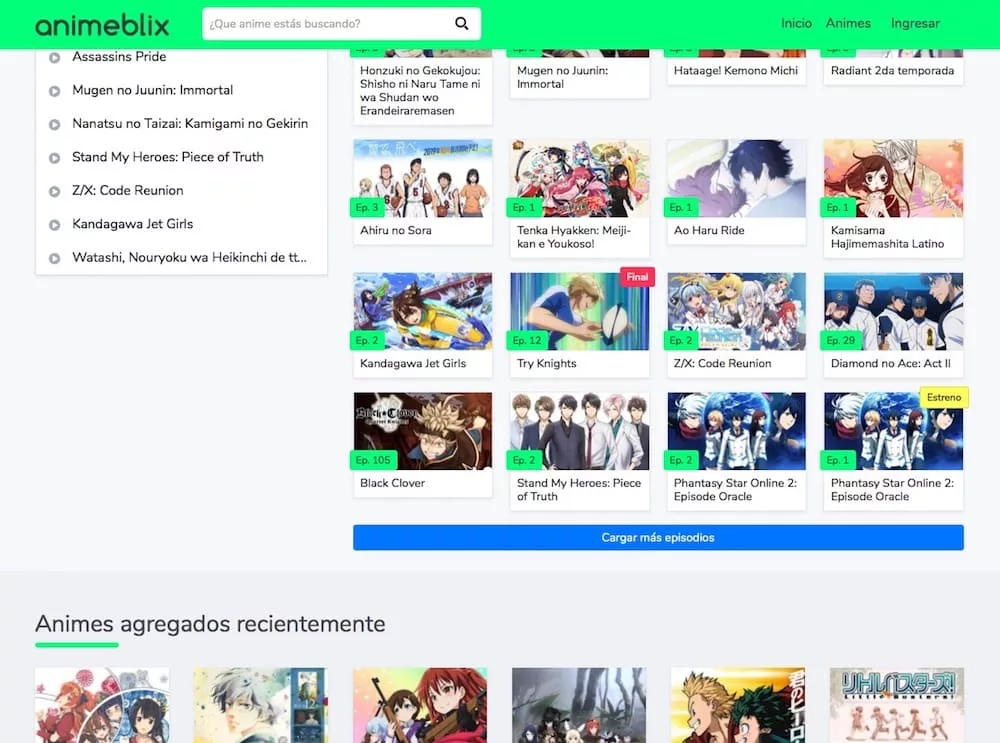 Páginas para Ver Anime [ONLINE] SUB Español GRATIS