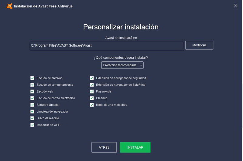Como descargar e instalar Avast 2