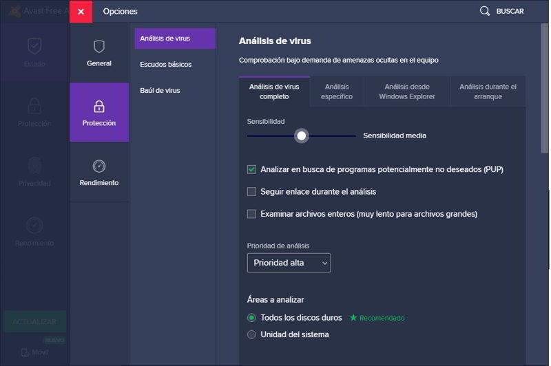 configurar avast 11