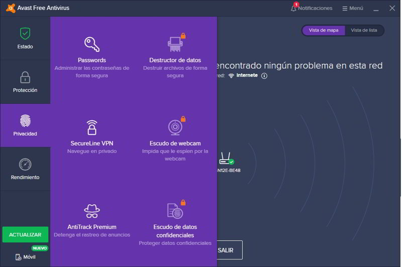 configurar avast 20
