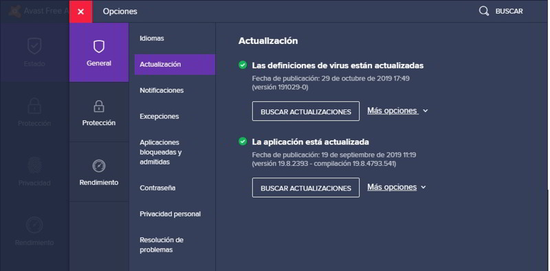 configurar avast 5