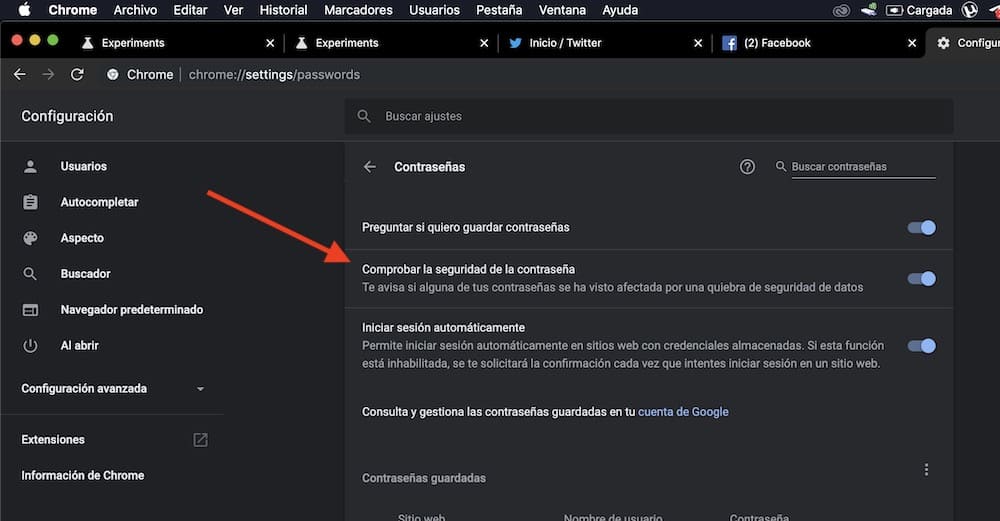 contrasena segura chrome firefox 1