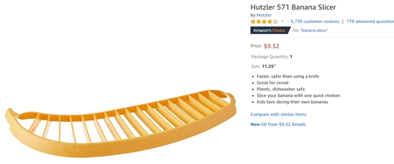 Estas son las opiniones más absurdas y ridículas de artículos en Amazon 3 cortador platano