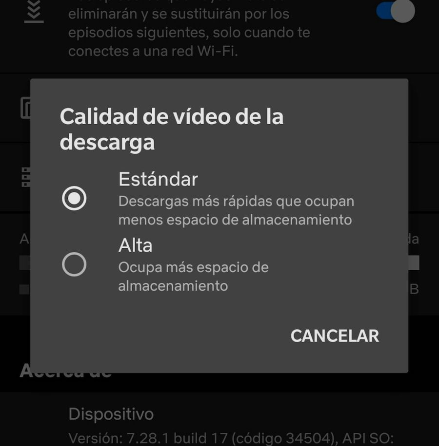 cuantos datos consume netflix