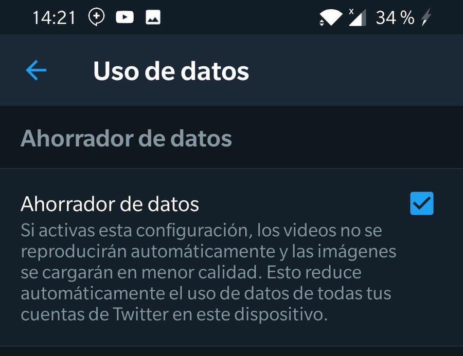 cuantos datos consume twitter