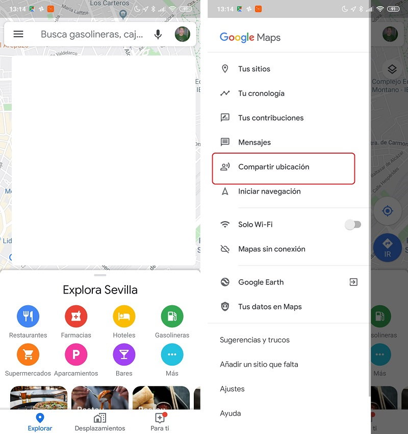 Cómo compartir tu ubicación en directo con Google Maps 1