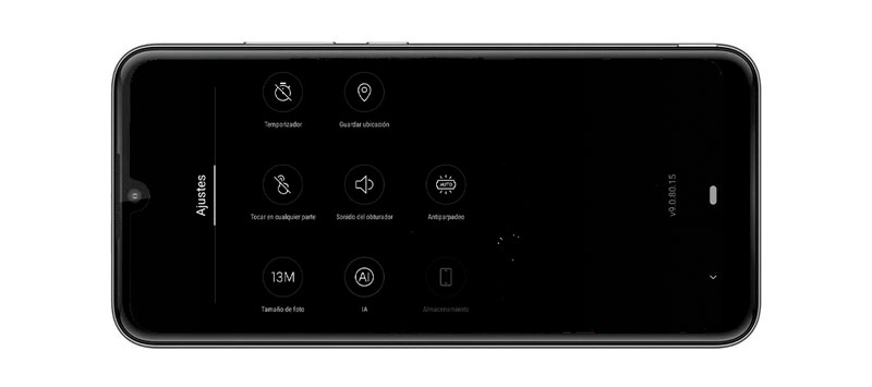hemos probado Motorola Moto E6 Plus app cámara ajustes