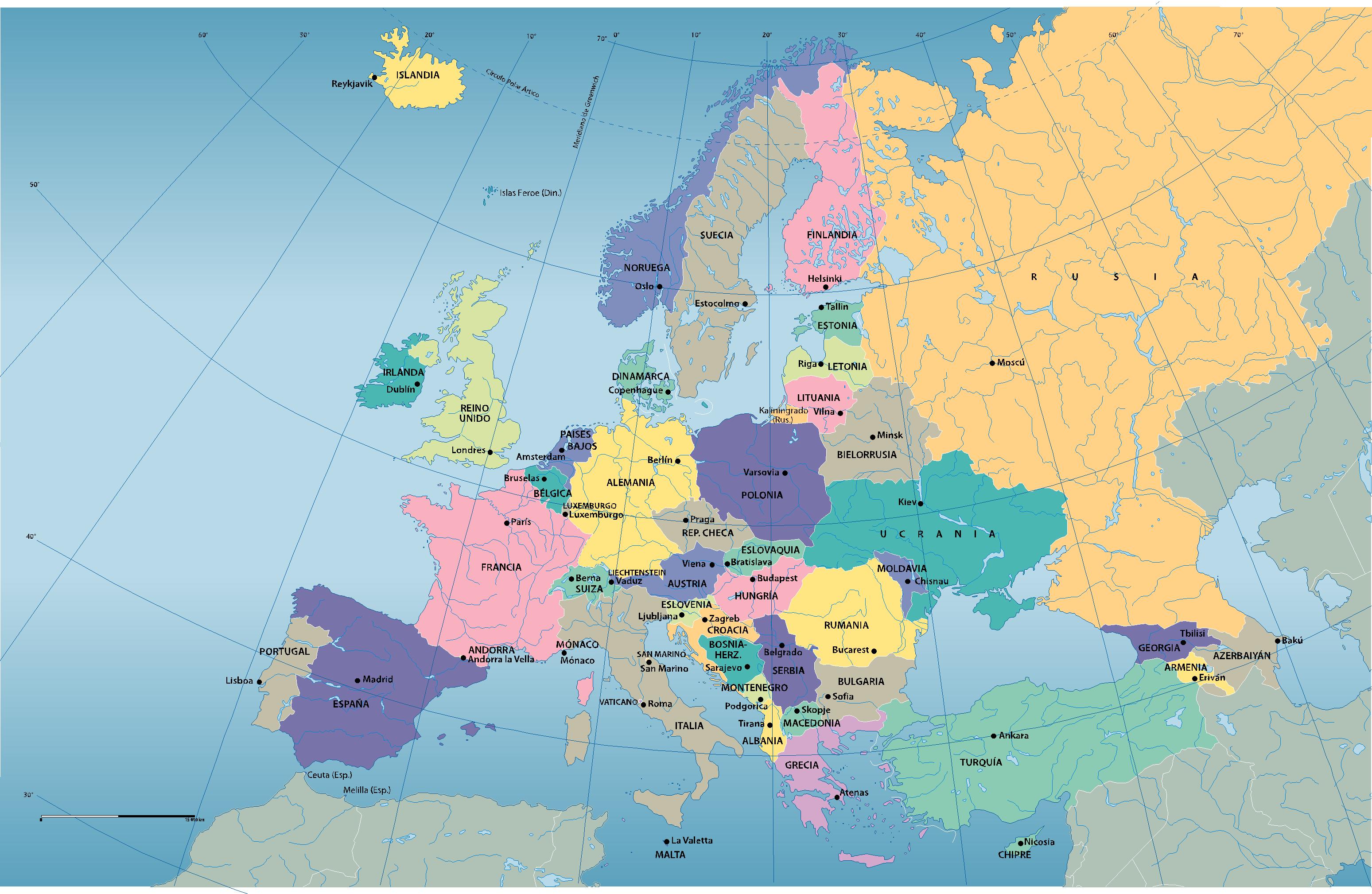 otro mapa politico de europa