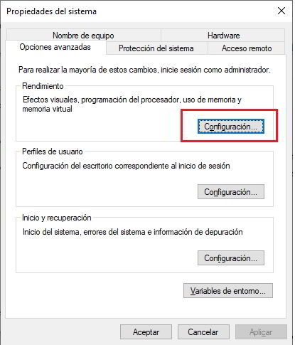 Memoria virtual en Windows 10 4