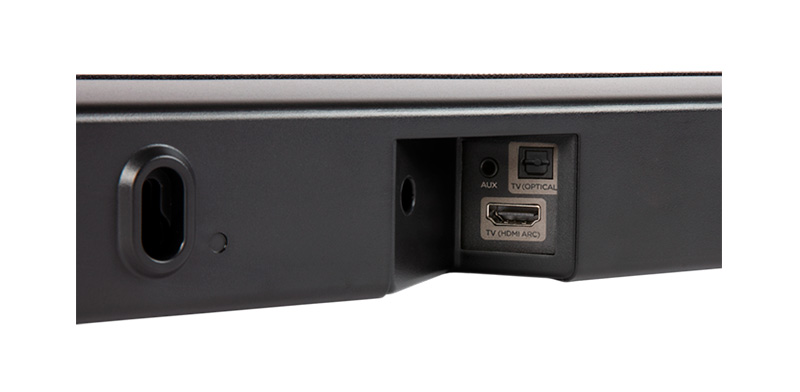 Polk Signa S2, barra de sonido con subwoofer inalámbrico y Dolby Audio 5 a fondo Polk Signa S2 conectores