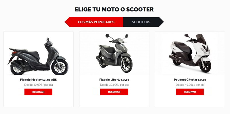 alquiler motos motofly