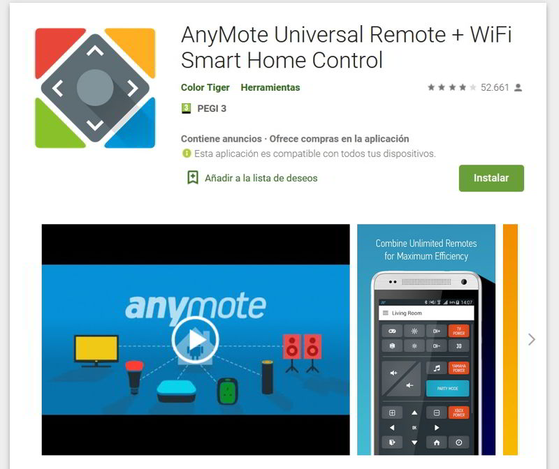 AnyMote Universal Remote