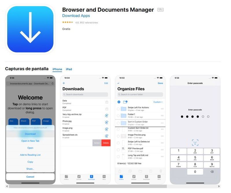 Browser and File Manager for Documents