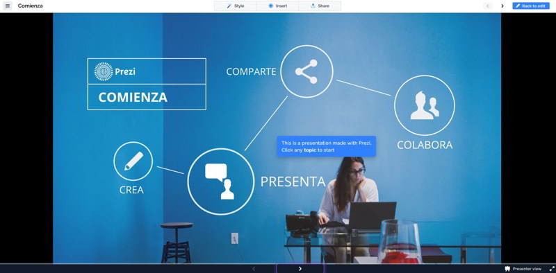 Como funciona Prezi, una alternativa a PowerPoint 5