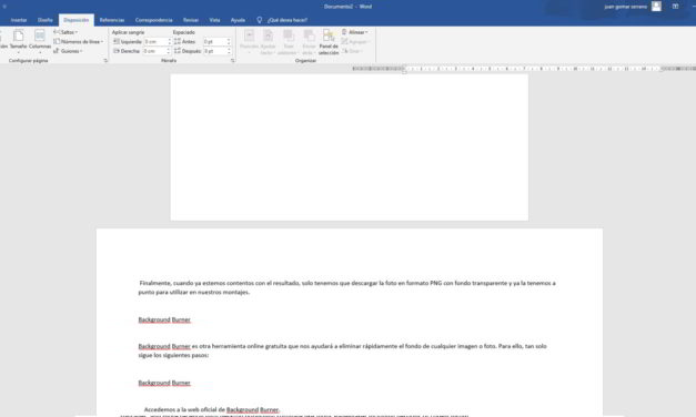 Cómo girar solo una página en Word