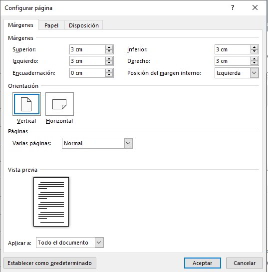 Como hacer una hoja cuadriculada en Word 4