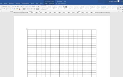 Cómo hacer una hoja cuadriculada en Word