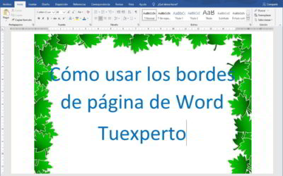 Cómo usar los bordes de página de Word