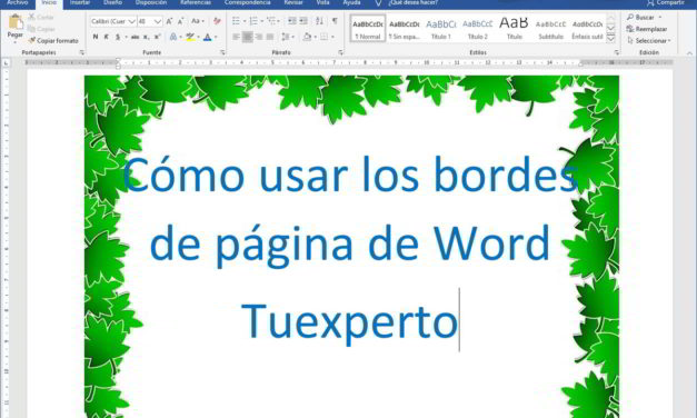 Cómo usar los bordes de página de Word