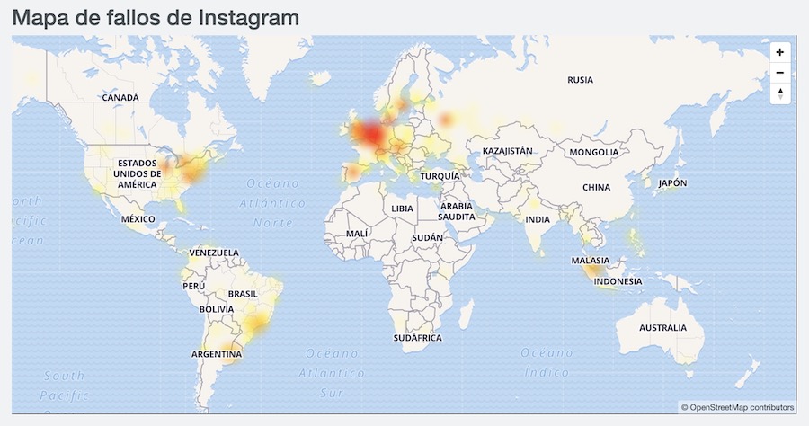 facebook instagram no funciona