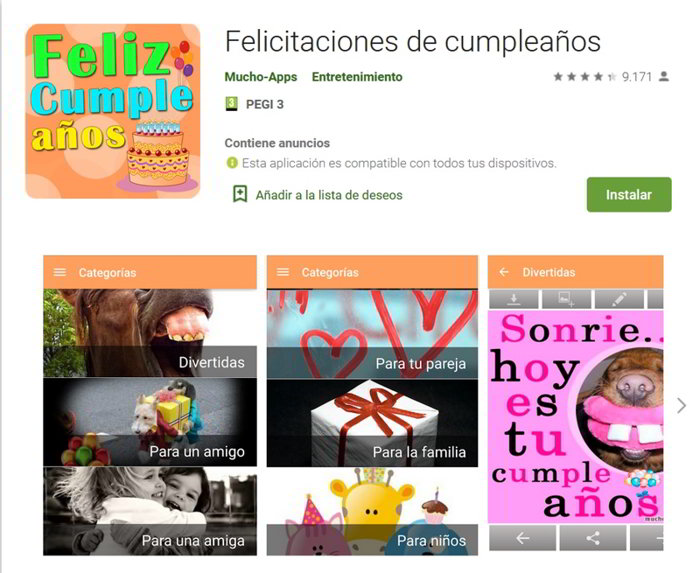 Felicitaciones de cumpleaños