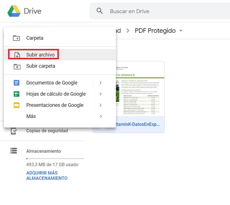 imprimir un PDF protegido con google drive 3