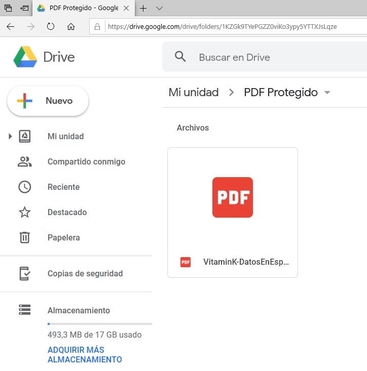 imprimir un PDF protegido con google drive