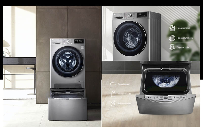 Las mejores características de las lavadoras inteligentes de LG TWINWash
