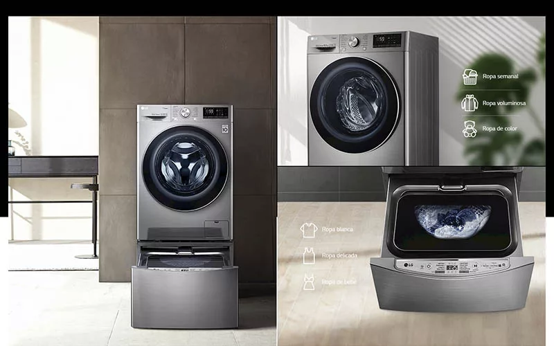 mejores características de lavadoras inteligentes de LG