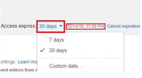 poner fecha de caducidad a los archivos compartidos en Google Drive 4