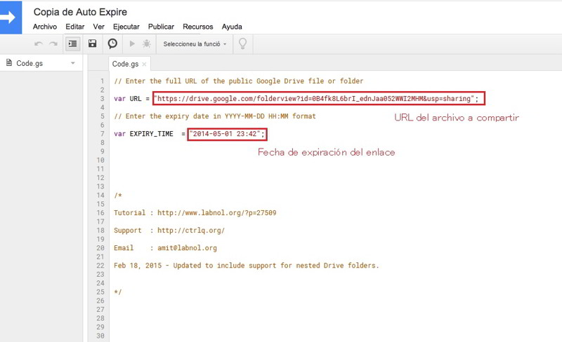 poner fecha de caducidad a los archivos compartidos en Google Drive gratis