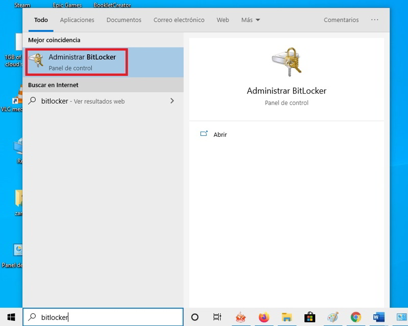 poner una contraseña a un pendrive con bitlocker