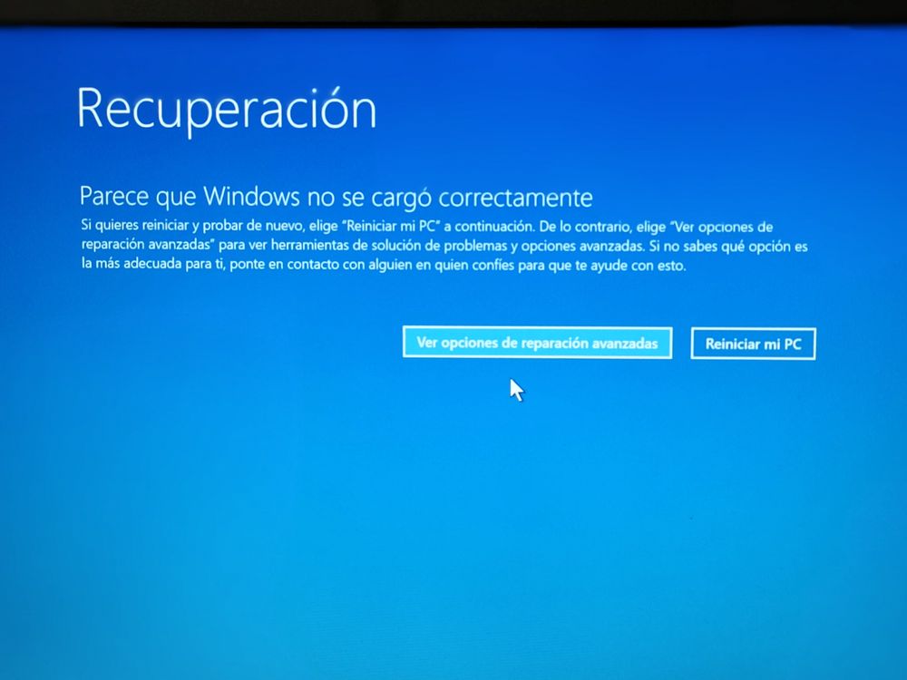 recuperación de Windows