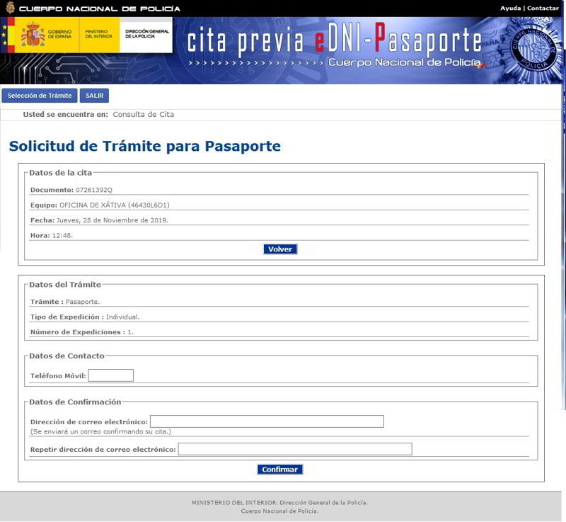 solicitar o renovar tu pasaporte por Internet 8