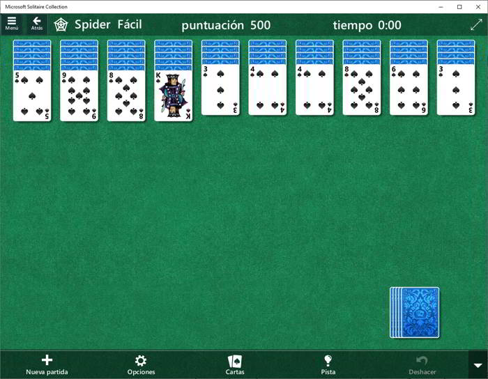 solitario en windows 10 2