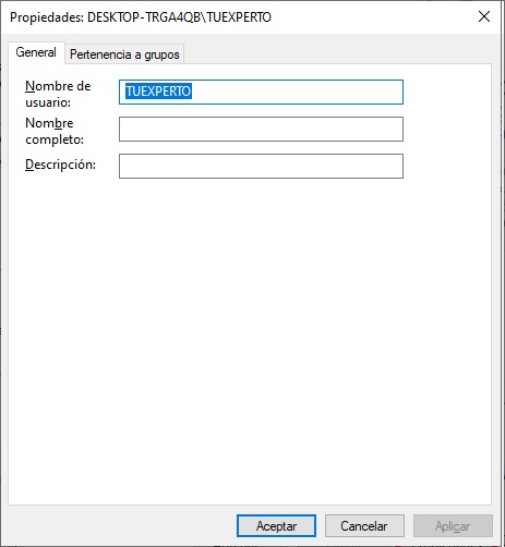 Como cambiar el nombre de usuario de Windows 10 9
