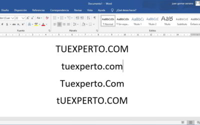 Cómo cambiar entre mayúsculas y minúsculas en Word