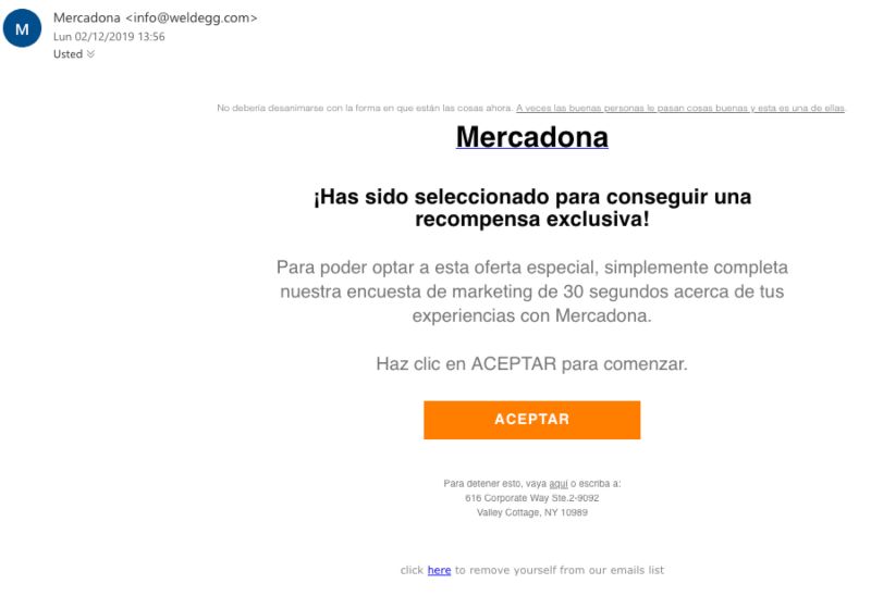 Estafa Mercadona