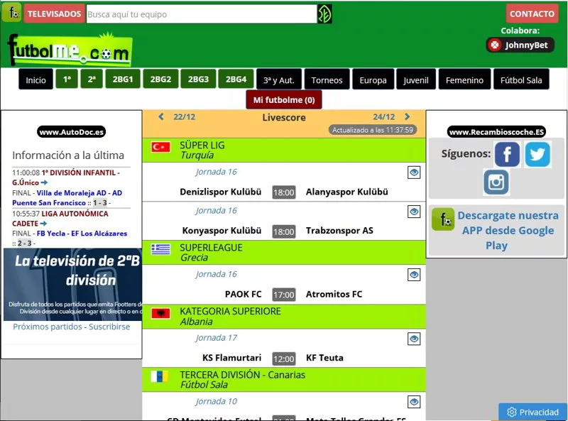 ángel plan de ventas Vegetación Futbolme vs Livescore, cuál es la mejor app para seguir el fútbol