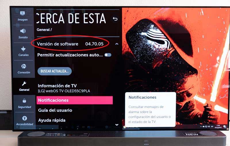 LG OLED, el mejor televisor para disfrutar de los juegos que te regalen en Navidad 3 el mejor televisor para gaming es el LG OLED firmware