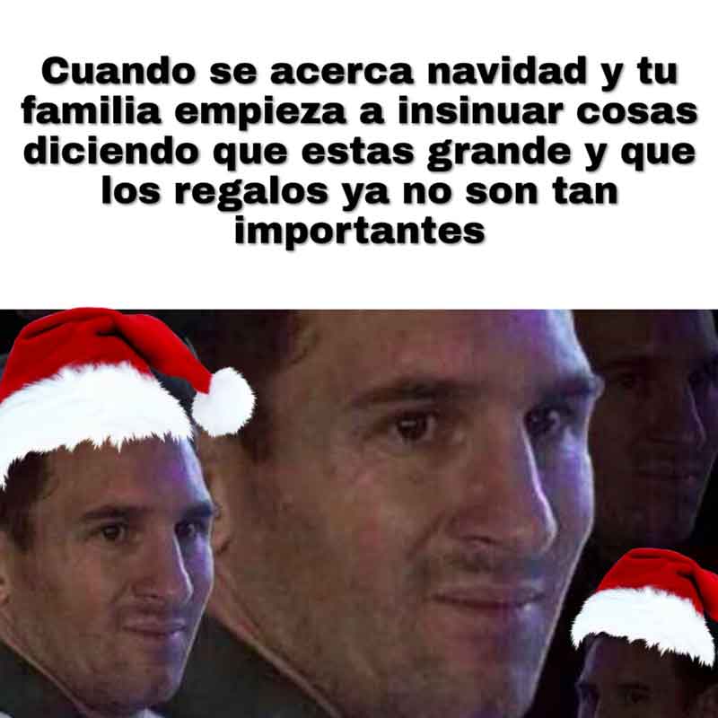 memes y GIF graciosos para celebrar la Navidad con amigos y familia messi