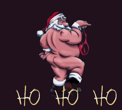 memes y GIF graciosos para celebrar la Navidad con amigos y familia papa noel desnudo