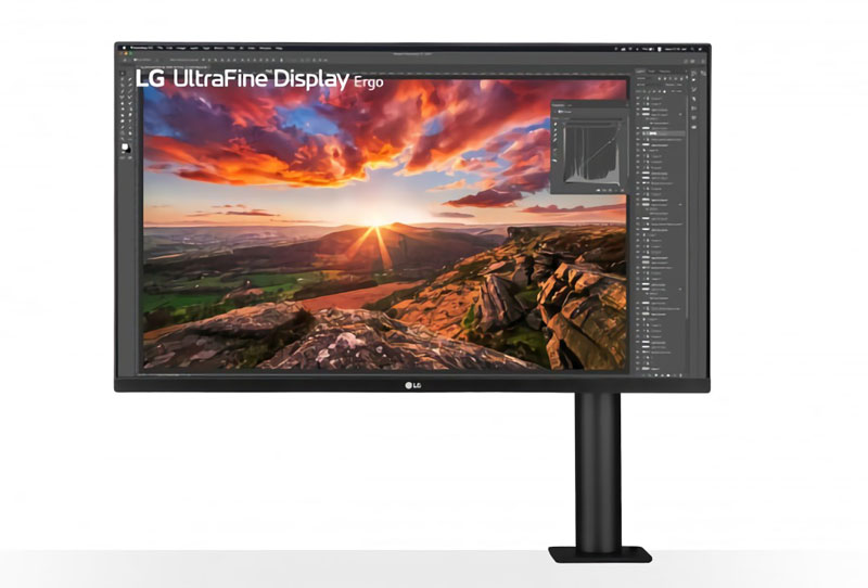 nuevos monitores gaming y profesional de LG 32UN880 frontal