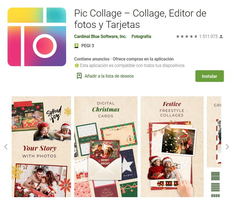 postales navidad Pic Collage