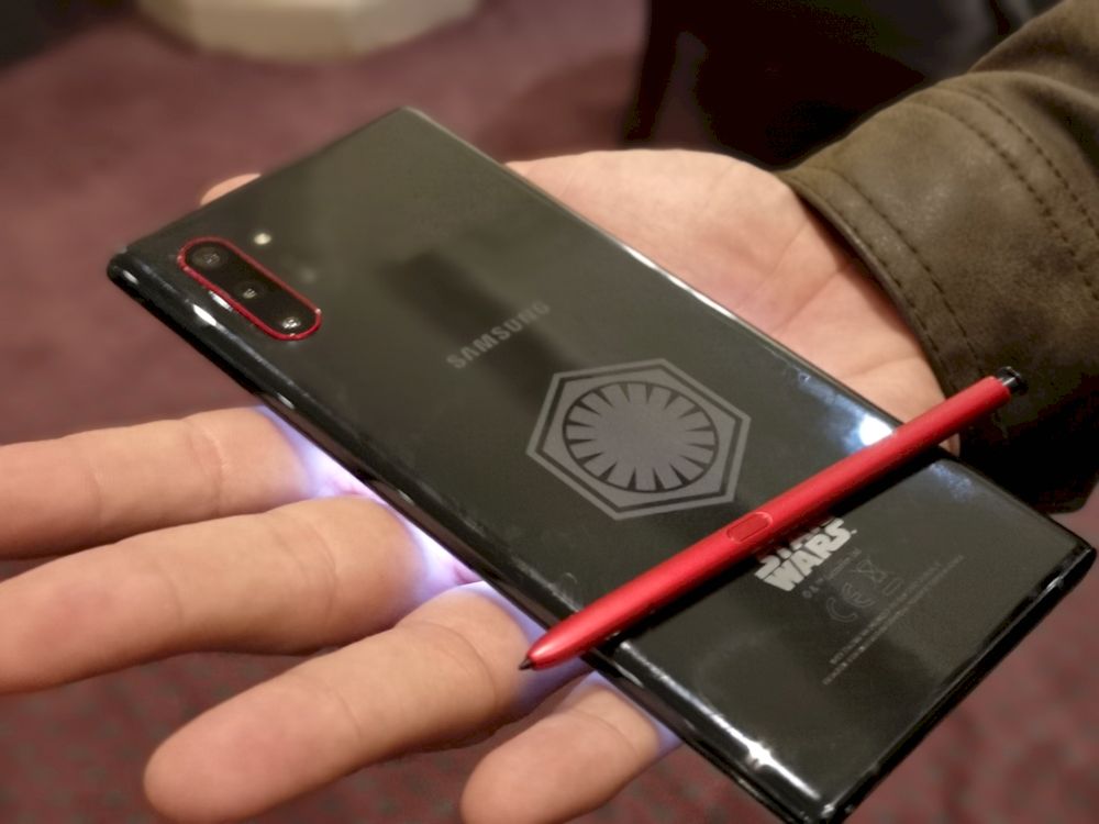 La fuerza es intensa en la edición de Star Wars del Samsung Galaxy Note 10+