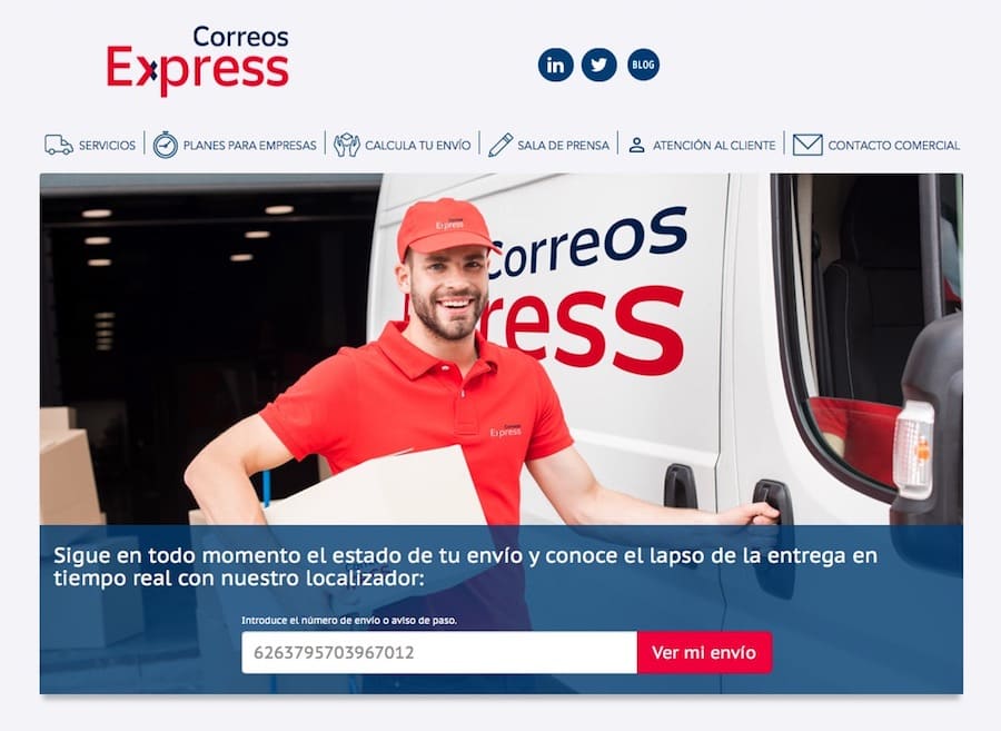 seguimiento envio correos express